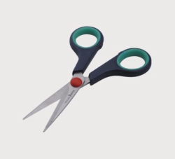 Universal scissors, stainless steel, Plastic handle