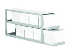 Slika Racks with drawers for upright freezers, stainless steel, for boxes with 130 mm height