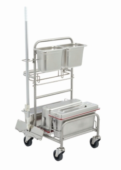 Slika Cleaning trolleys Clino<sup>&reg;</sup> CR4 EM-GMP, stainless steel