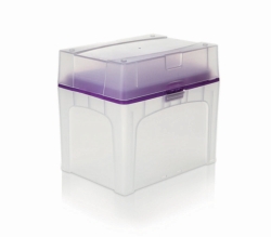 TIPBOX, EMPTY, WITH TIP TRAY (PURPLE), F