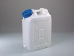 Slika Wide-necked jerrycans, HDPE, with threaded connector