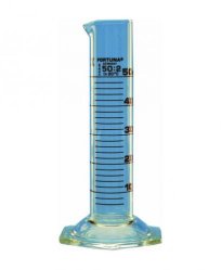 Slika Measuring cylinders FORTUNA<sup>&reg;</sup>, borosilicate glass 3.3, low form, class B, amber graduated