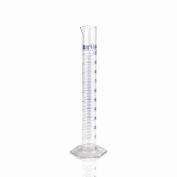 Slika Measuring Cylinder, DURAN<sup>&reg;</sup>, class A, Blue Graduation, USP