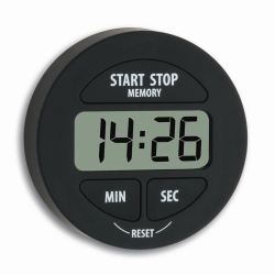 Slika Digital countdown timer and stopwatch, round