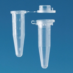 Microcentrifuge tubes, PP, with lid locking