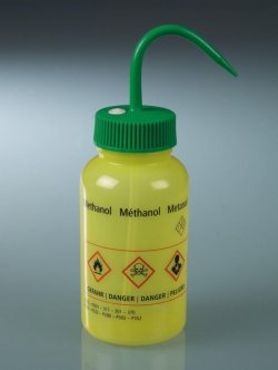 Safety wash bottles, with GHS imprint, LDPE