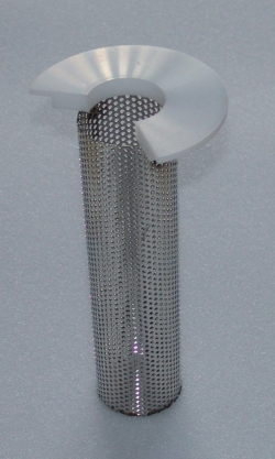 Support ring with CO<sub>2</sub> wire basket for cold traps with Dewar flask