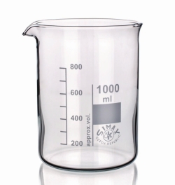 Beakers, Borosilicate glass 3.3, low form