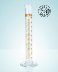 Measuring cylinders, DURAN<sup>&reg;</sup>, tall form, class A, amber stain graduation