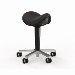 Slika SADDLE STOOL WITH CASTORS