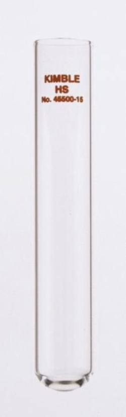 High speed centrifuge tube, borosilicate glass, plain rim