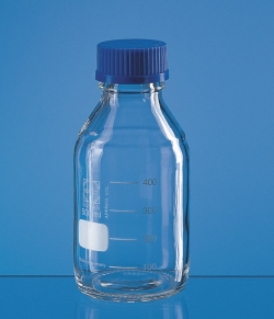 Laboratory bottles, boro 3.3, with screw cap