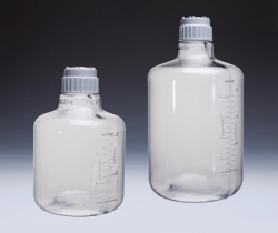 Narrow neck aspirator bottle Nalgene&trade;, clear, PC with screw cap, PP