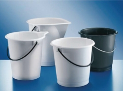 Buckets, HDPE, series 610/615, grey, without spout