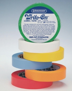Adhesive label tape Write-on&trade;, writable