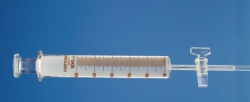 Slika Gas syringes, FORTUNA<sup>&reg;</sup>, soda lime glass, with capillary stopcock