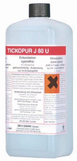 Concentrates for ultrasonic baths TICKOPUR J 80 U