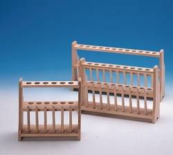 Test tube stands, wood