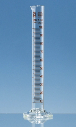 Slika Measuring cylinders, borosilicate glass 3.3, tall form, class B, amber graduation