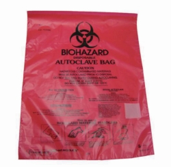 Benchtop holder and biohazard bags set