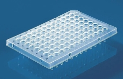 Slika 96-well PCR plates, PP, semi-skirted