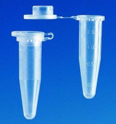 Slika Reaction tubes, PP, with attached lid