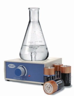 Magnetic stirrer ST-200-P, with battery operation.