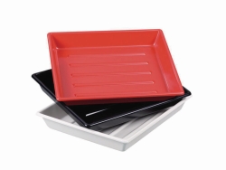 Photographic trays LaboPlast<sup>&reg;</sup>, PVC, shallow form with ribs on bottom, profile shape rounded