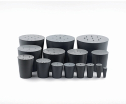 Slika Stoppers, natural rubber, with single hole