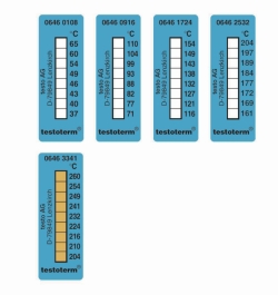 Slika 8-step irreversible temperature strips testoterm<sup>&reg;</sup>