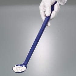 Disposable spoons, long handle, PS, blue