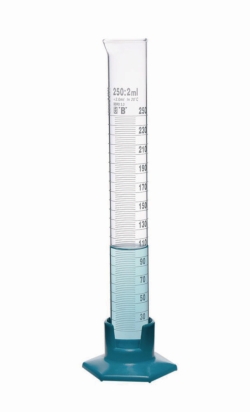 Slika Measuring cylinders, Borosilicate glass 3.3, tall form, class B, white graduation
