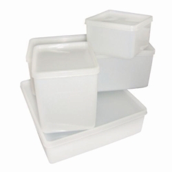 Slika Storage boxes, HDPE with tightly closing LDPE lid