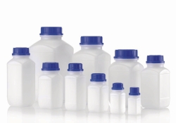 Slika Square reagent bottles without closure, HDPE