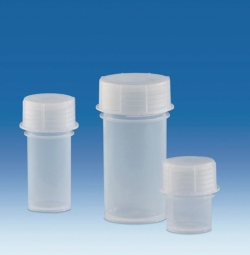 Jars with screw cap, PP