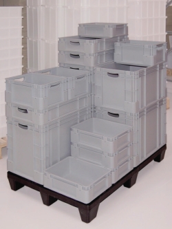 Stacking and storage containers, PP