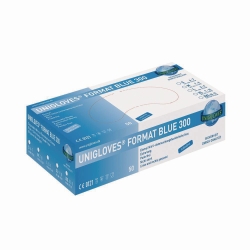 Slika Disposable Gloves Format Blue 300, Nitrile, extra-strong