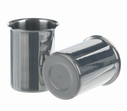 Slika Beakers, stainless steel, with rim and spout