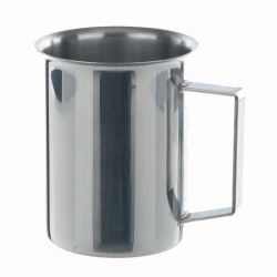 Slika Beakers, stainless steel, with rim and handle