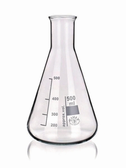 Erlenmeyer flasks, Borosilicate glass 3.3, narrow neck