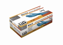 Slika LLG-Disposable Gloves, <I>standard long</I>, Nitrile, Powder-Free