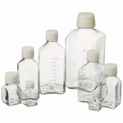 Slika Media Bottles Nalgene&trade;, PETG, square, with screw cap, HDPE