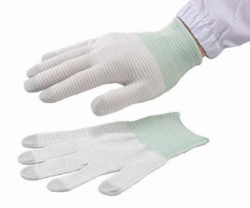 Slika Conductive Gloves ASPURE LINE, Anti-static, white, Nylon