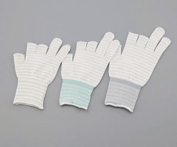 Slika Gloves ASPURE ESD, 3 halffinger, white