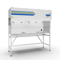 Chemical laboratory fume cupboard ChemFAST Elite, with stainless steel work surface