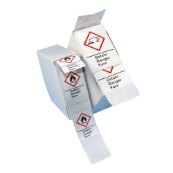 Slika LLG-GHS Warning Labels, Self-Adhesive, Roll in Dispenser Box