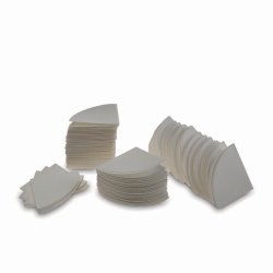 Filter Papers, circles, quadrant folded, cellulose