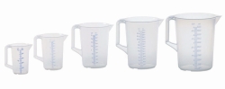 Slika Measuring jugs with closed handle, PP, with two scales