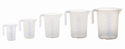 Slika Measuring jugs, open handle, PP, with two scales