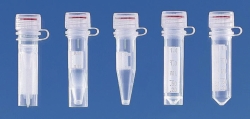 Micro tubes, PP, with attached screw cap, PE, with silicone seal
